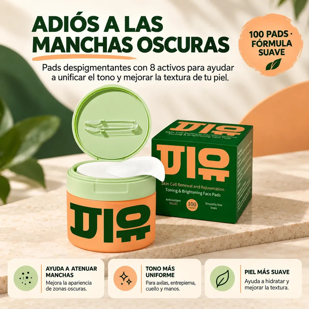 Pads despigmentantes y aclarantes