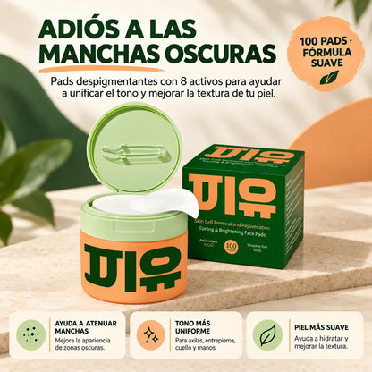 Pads despigmentantes y aclarantes