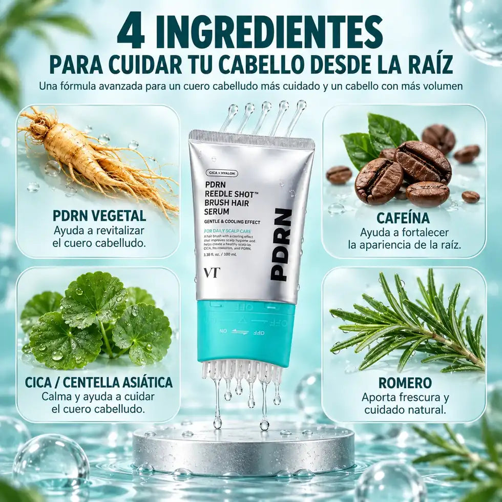 Sérum PDRN con cepillo para el cuero cabelludo