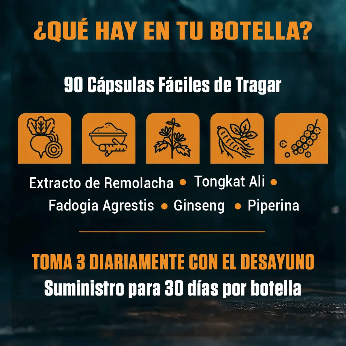Recupera tu energía y tu firmeza en 30 días | 5 ingredientes en dosis clínica