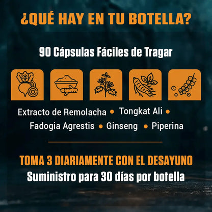 Recupera tu energía y tu firmeza en 30 días | 5 ingredientes en dosis clínica