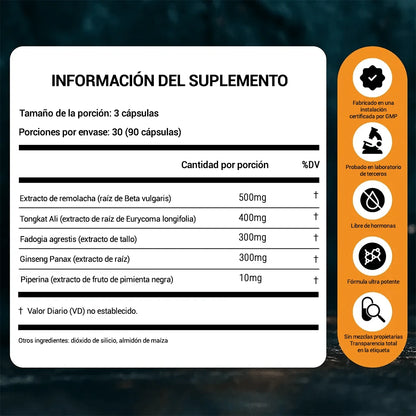 Recupera tu energía y tu firmeza en 30 días | 5 ingredientes en dosis clínica