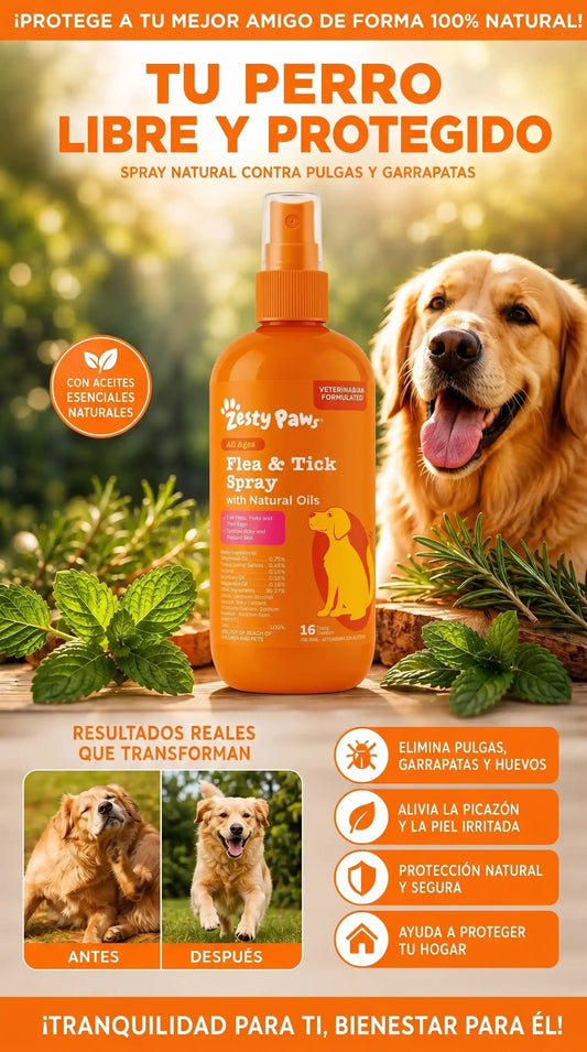 Zesty Paws para pulgas y garrapatas